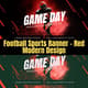 Football Sports Banner - Red Modern Design - Dynamic Marketing Banner Templates for Sports Campaigns and Brand Engagement 3