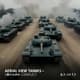 Aerial View Tanks Ukraine Conflict - Cinematic Stock Video for Sports, Fitness & Vehicle Projects 6