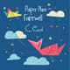Paper Plane Cute Farewell Card - Charming Handmade Invitation for Heartfelt Goodbye Celebrations 6