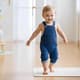 Toddler Walking in Jeans Romper - Cinematic Lifestyle Stock Video for Family & Children Projects 4