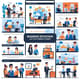 Business Situation Infographic - Flat Style Thematic Concept - Clean Visual Data Presentation for Business & Marketing Insights 1