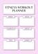 Blush Fitness Femme - Pink Minimalist Workout Planner - Stylish Wellness Organizer for Focused Fitness and Healthy Living 1