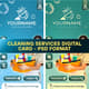 Cleaning Services Digital Card - PSD Format - Professional Business Card Templates for Cleaners and Service Providers 2025-2026 3