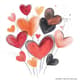 Heart Modern Illustration Valentine's Day Postcard - Contemporary Romantic Greeting for Personal and Business Use 4