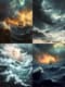 Dramatic Ocean Waves - Cinematic Seascape Art for Inspiring Landscape Decor and Creative Projects 5