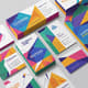 Colorful Business Stationery Set - Vibrant Business Card Template for Professional Branding and Commercial Use 4