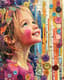 Child Collage Portrait with Colorful Buttons - Vibrant Mixed-Media Portrait Art for Personal and Creative Projects 2025 5