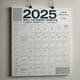 2025 Wall Calendar Template - Clean Monthly Layout - Minimalist Calendar Design for Efficient Annual Planning and Personal or Business Use 5