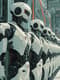 Group of Androids in a Futuristic Facility - Robotics & Android Sci-Fi Illustration for Designers and Creative Projects 5