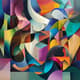 Hard Edge Precise Angular Forms - Sharp Geometric Abstract Art for Modern Creative Spaces 5