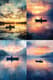 Peaceful Lake Sunset Digital Art - Serene Landscape Painting for Tranquil Home and Creative Spaces 1