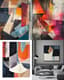 Mixed Sharp and Soft-Edged Abstract Wall Design - Contemporary Abstract Art for Modern Interiors and Creative Spaces 3
