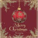 Red Gold Merry Christmas Greeting - Elegant Festive Holiday Card Design for Warm Seasonal Wishes 5