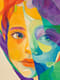 Bright Cheerful Abstract Child Portrait - Vibrant Contemporary Abstract Portrait Art for Creative Spaces and Personal Expression 1