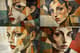 Bold Contrasting Cubist Portrait of a Woman - Striking Cubist Portrait Art for Creative and Fine Art Projects 6
