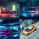 Electric Car Charging Pixel Scene - Retro Pixel Art Vehicles for Creative Pixel Designers and Game Projects 4