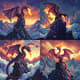 Winged Dragon Pixel Character Art - Vibrant Pixel Art Fantasy Creature for Game Developers and Pixel Art Enthusiasts 1