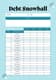 Debt Avalanche Tracker - Blue Cute Snowball Planner - Organized Financial Planning for Smart Debt Reduction and Budget Control 1