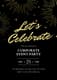 Festive Black & Gold Corporate Event Card - Elegant Business Presentation Template for Corporate and Social Events 5