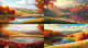 Autumn Hillside View - Verdant Horizon Studio Landscape Art for Serene Seasonal Decor and Creative Projects 1