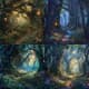 Elderlight Woods Arcane Arboretum Concept - Mystical Environment Concept Art for Fantasy Creators and Game Designers 4