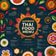 Authentic Thai Food Menu Template - Professional Editable Menu Design for Restaurants and Food Businesses 6