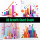 3D Growth Chart Graph - DimensionX Studio 3D Template for Data Visualization and Interactive Reporting 3