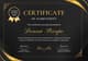 Luxury Achievement Certificate Black Gold Design - Elegant Editable Templates for Professional Recognition and Training Awards 5