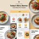 Today's Menu Banner - Social Media Post Template - Clean Gridline Design for Engaging Blog & Social Media Branding 6