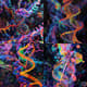Abstract DNA Helix - Neon Intertwined Forms - Vibrant Abstract Art for Modern Creative Spaces and Digital Projects 5