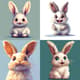Fluffy Bunny Pixel Avatar - Charming Pixel Art Icons and Avatars for Creative Projects and Digital Branding 4