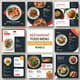 Restaurant Food Menu Templates - Social Media Post Bundle - Versatile Twitter Ads & Posts for Food Brands and Marketing Teams 5