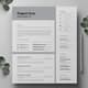 Elegant Gray Resume Bundle - Professional Multi-Format CV Templates for Business & Creative Careers 5