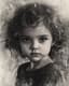 Curly-Haired Child Charcoal Portrait - Expressive Charcoal and Pencil Portrait Art for Emotional Storytelling and Fine Art Collections 6