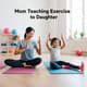 Mom Teaching Exercise to Daughter - Inspiring Lifestyle Stock Video for Family Wellness and Educational Content 5