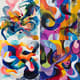Lyrical Abstract - Fluid Intertwined Lines - Expressive Abstract Art for Contemporary Interiors and Creative Spaces 3