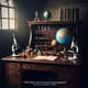 Old Desk with Science Instruments - Cinematic Educational Stock Video for Science & Medical Projects 6
