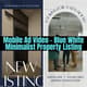 Mobile Ad Video Blue White Minimalist Property Listing - Clean, Modern Real Estate Video Template for Marketers and Agencies 1
