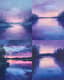 Peaceful Lakeside Dusk Pastel Art - Serene Traditional Pastel Painting for Artistic Decor and Creative Spaces 3