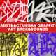 Abstract Urban Graffiti Art Backgrounds - Edgy Textured Visuals for Creative Photography and Design Projects 4