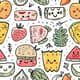 100 Global Cuisine Patterns - Vibrant Food & Fruit Digital Patterns for Designers and Brand Creators 5