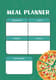 Clean Plate Minimalist Green Meal Planner - Streamlined Nutrition Organizer for Healthy Lifestyle and Meal Prep Efficiency 3