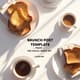 Brunch Post Template Pack - PSD Social Media Set - Modern Gridline Graphics for Engaging Blog & Social Posts 1