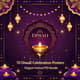10 Diwali Celebration Posters - Elegant Festival PSD Bundle - Stylish Marketing Templates for Festive Campaigns and Brand Promotion 1