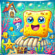 SpongeBob Pillow Art Pack - Playful Craft & Materials Design Bundle for Creative Projects 6