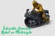 Futuristic Robot on Motorcycle - High-Quality 3D Render for Designers and Tech Creators 3