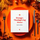 Orange Thanksgiving Dinner Invitation - Warm Harvest-Themed Greeting for Family and Friends Gatherings 4