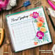 Floral Symphony Printable Monthly - Elegant Monthly Planner for Organized Personal and Professional Planning 4