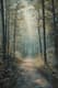 Forest Path with Soft Light Pastel - Serene Pastel Painting for Tranquil Wall Art and Creative Spaces 6