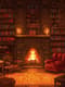 Cozy Library Pixel Scene with Books - Charming Pixel Art Environment for Retro Game Developers and Digital Creators 6